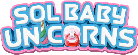 logo Sol baby unicorns 3D